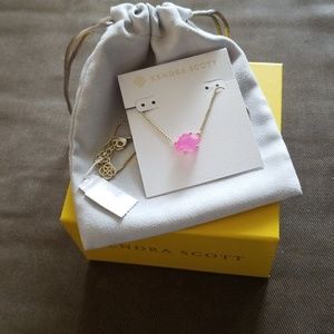 Kendra Scott Ethan Gold Necklace in Pink NWT